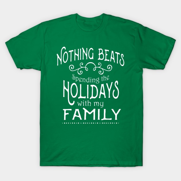 Beautiful Christmas and Thanksgiving Holiday Family Shirt T-Shirt by TeesByJay